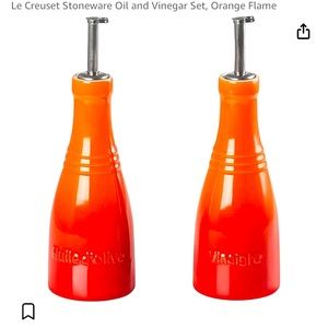 New in box Le Creuset Oil & Vinegar Dispenser set